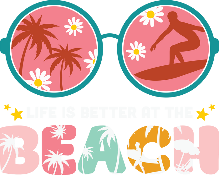 Beach Vacay Design pressed on a garment