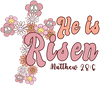 He Is Risen Easter Peace Design - DTF Ready To Press