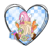 Easter Gnome Heart Design - DTF Ready To Press