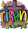He Is Risen Easter Leopard Design - DTF Ready To Press