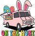 On The Hunt Truck Easter Design - DTF Ready To Press