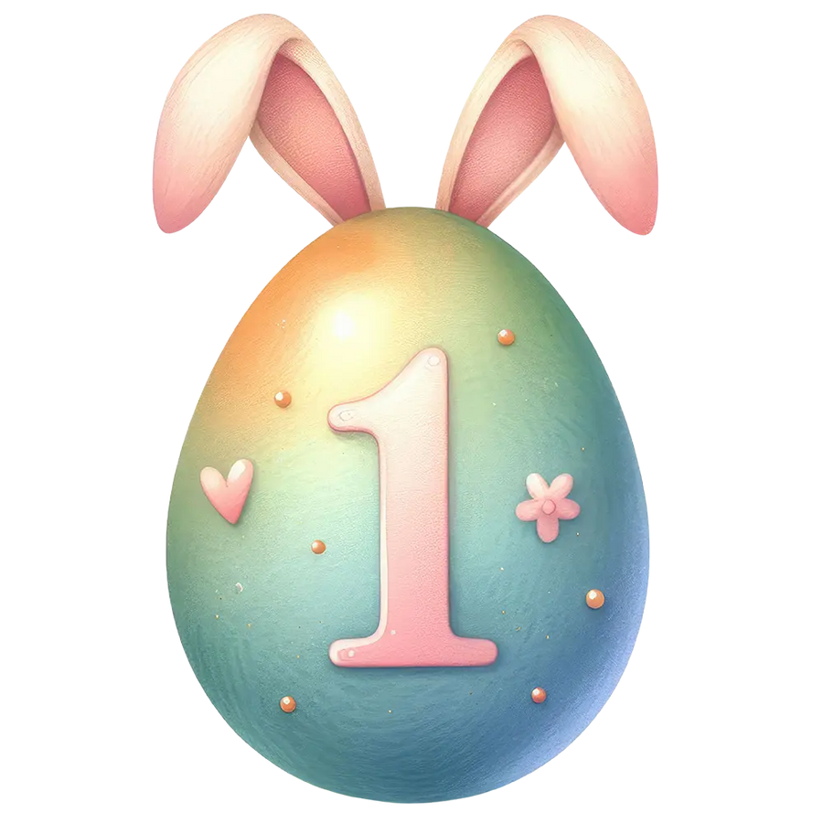 Easter Bunny Number 1 Design - DTF Ready To Press
