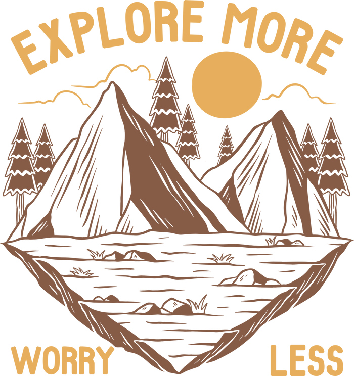Explore More Design pressed on a garment