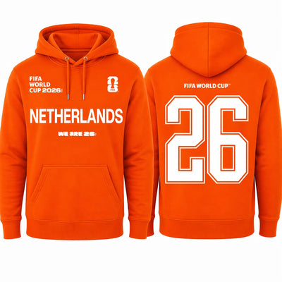 FIFA World Cup 2026 Netherlands Hoodie - Official "We Are 26" Pullover - DTF Dallas 