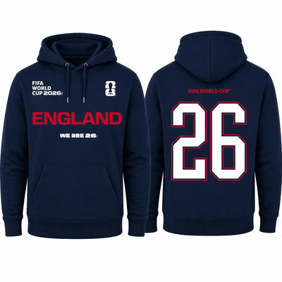 FIFA World Cup 2026 England Hoodie - Official "We Are 26" Pullover - DTF Dallas 