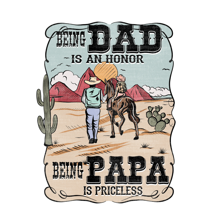 Cowboy Design pressed on a garment