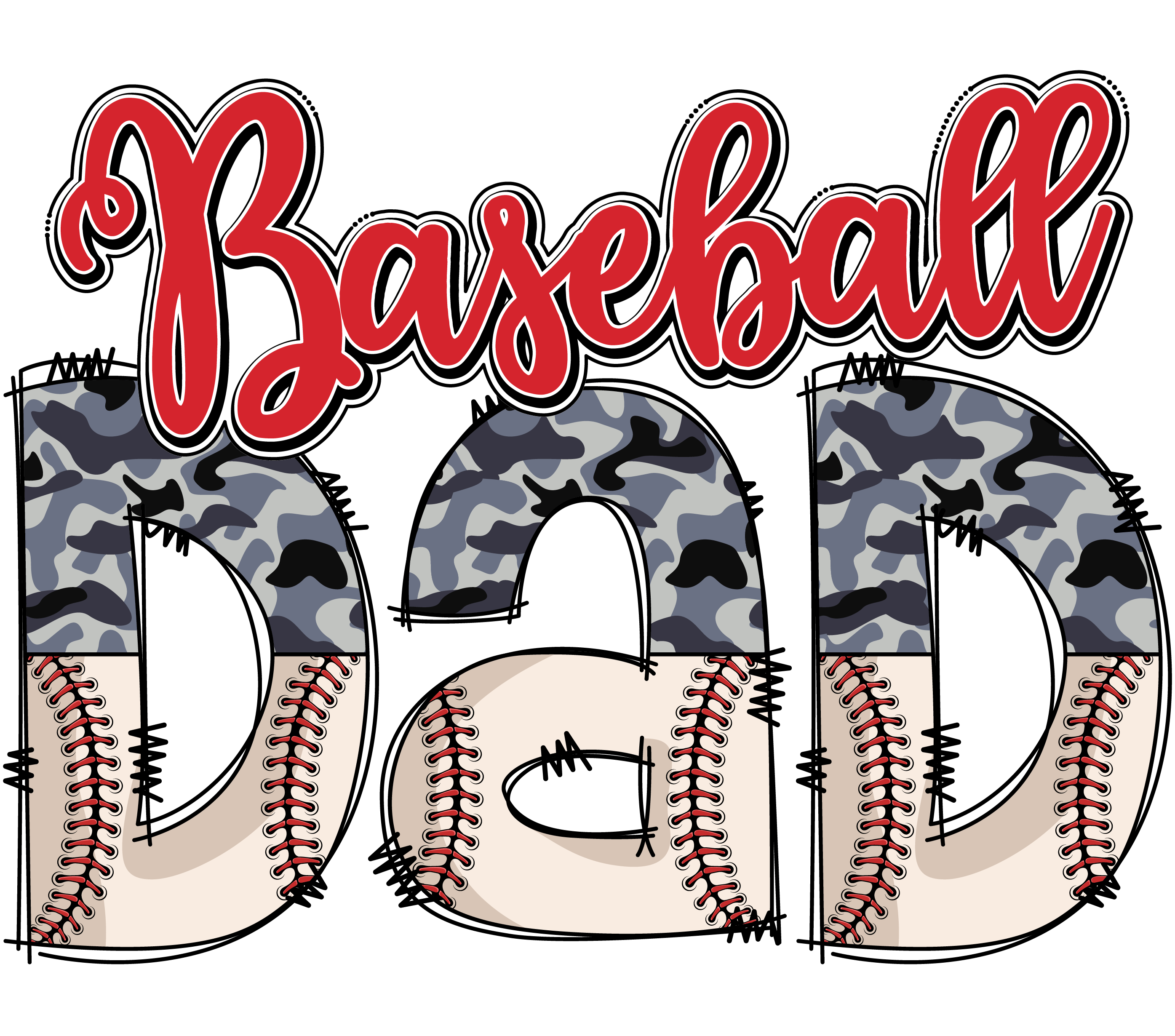 Baseball Dad Design - DTF Ready To Press – DTF Dallas