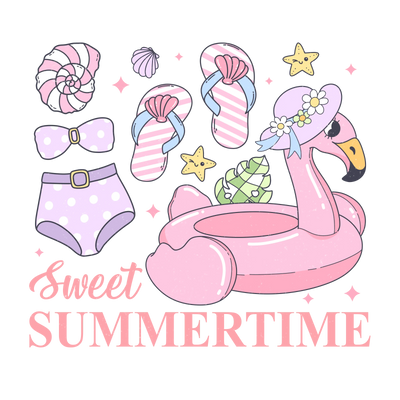 Sweet Summertime DTF Design - Ready to Press V1 | DTF Dallas - DTF Dallas 