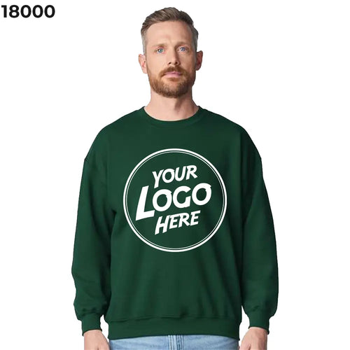 Custom Gildan 18000 crewneck sweatshirt printed for Hurst, TX