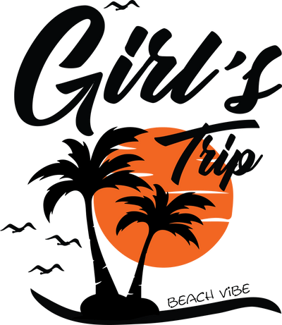 Girl's Trip Beach Vibe Design - DTF Ready To Press - DTF Dallas 