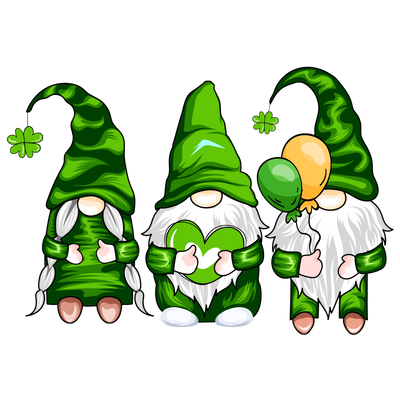 Gnomes St Patrick's Day Design - DTF Ready To Press - DTF Dallas 