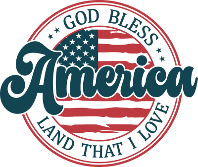 God Bless America Design DTF-Ready Press (V2) | DTF Dallas - DTF Dallas 