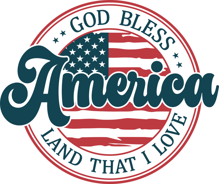 God Bless America Design DTF-Ready Press (V2) | DTF Dallas