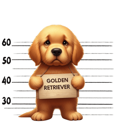 Golden Retriever Lover Design - DTF Ready To Press - DTF Dallas 