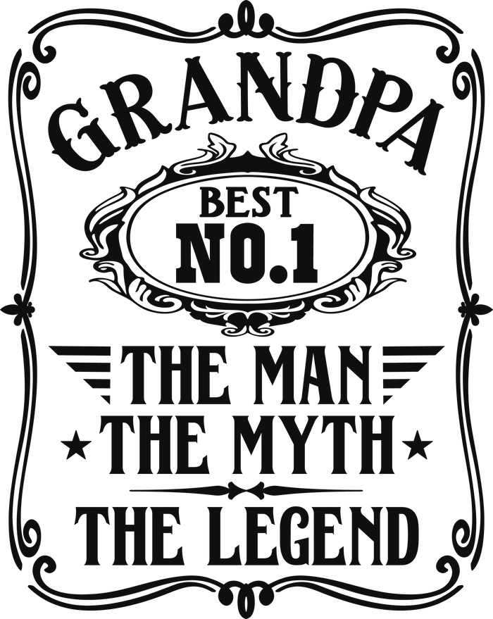Best Grandpa Father's Day Design pressed on a garment