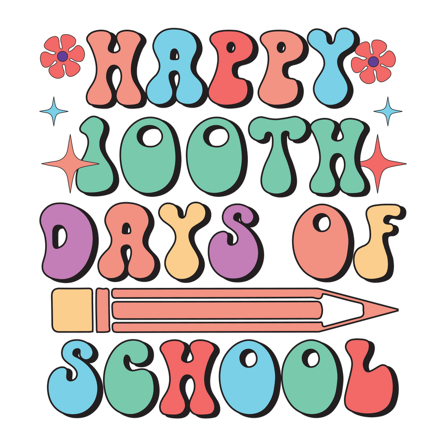 Happy 100th Days of School Party Design | DTF Dallas