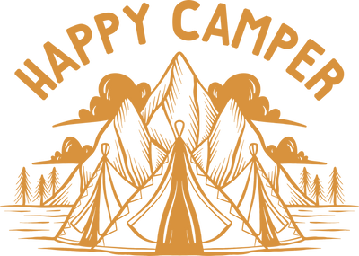Happy Camper Design - DTF Ready To Press - DTF Dallas 