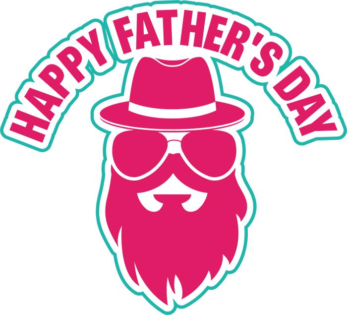 Happy Father's Day Design  (V2) pressed on a garment