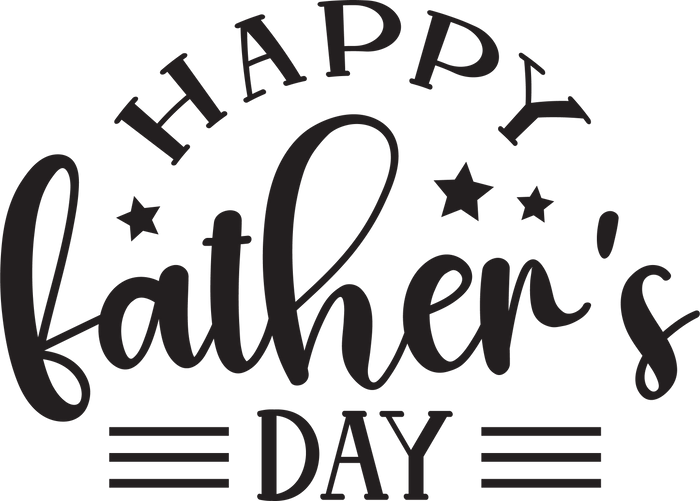 Happy Father's Day Design  (V5) pressed on a garment