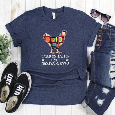 Chicken And Books Shirt (Toddler) - DTF Dallas 