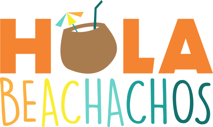 Hola Beachachos Design pressed on a garment