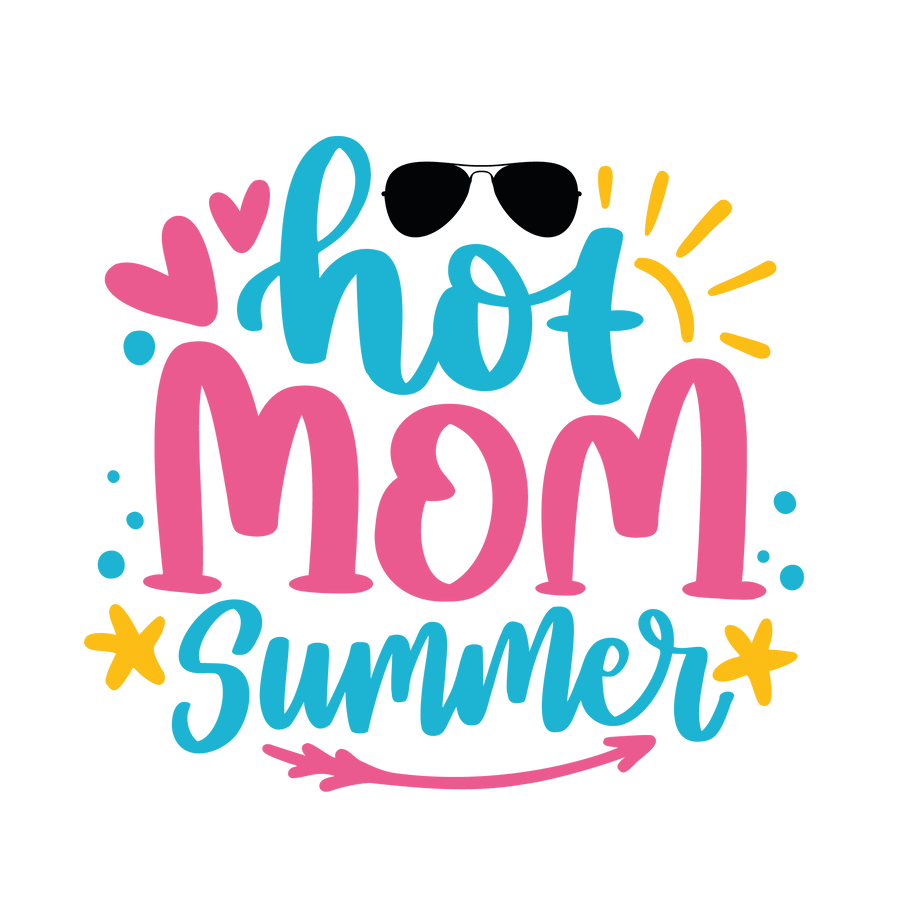 Hot Mom Summer Design DTF-Ready to Press (V1) | DTF Dallas