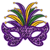 Mardi Gras Carnival Mask Design - DTF Ready To Press