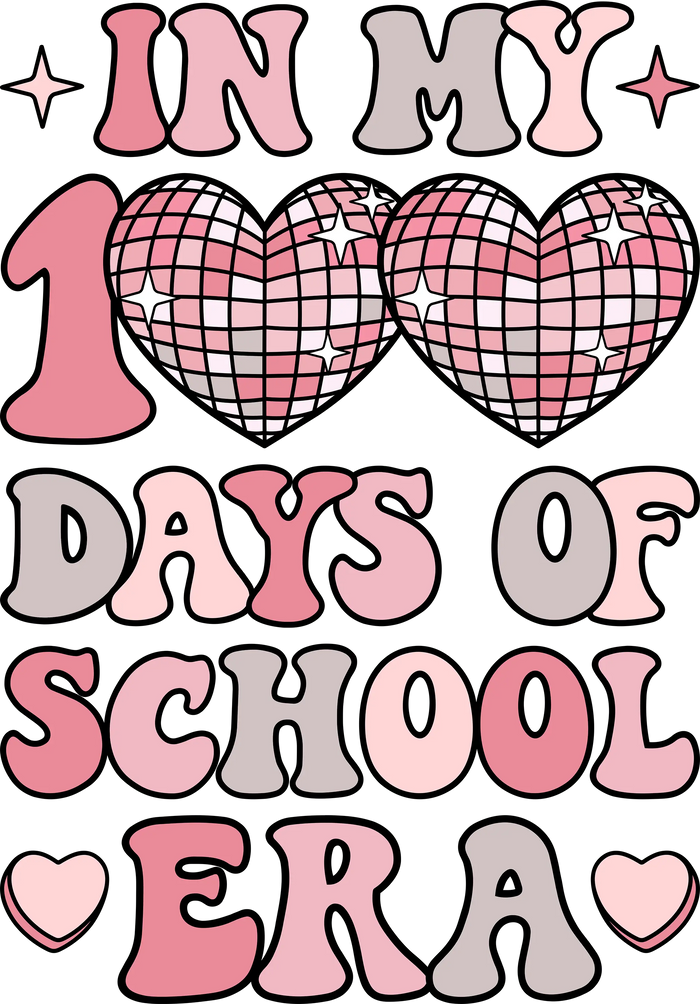 100 Days of Making the Whole Class Design pressed on a garment