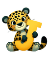 Animal Alphabet J Jaguar Design - DTF Ready To Press