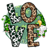 Saint Patty Day Love Leopard Design - DTF Ready To Press