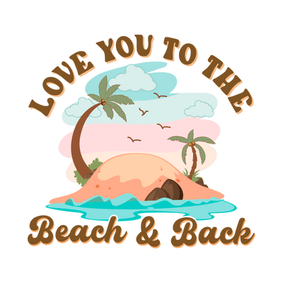 Beach Lover Design DTF-Ready to Press (V1) | DTF Dallas - DTF Dallas 