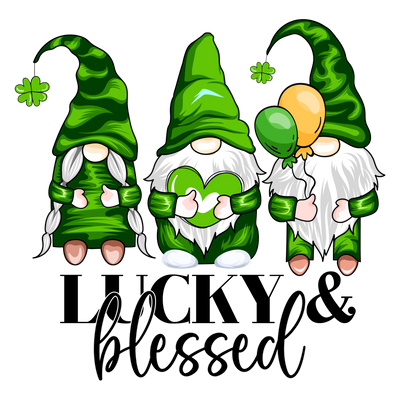Lucky Blessed Gnomes - St. Patrick's Day Design | DTF Dallas - DTF Dallas 