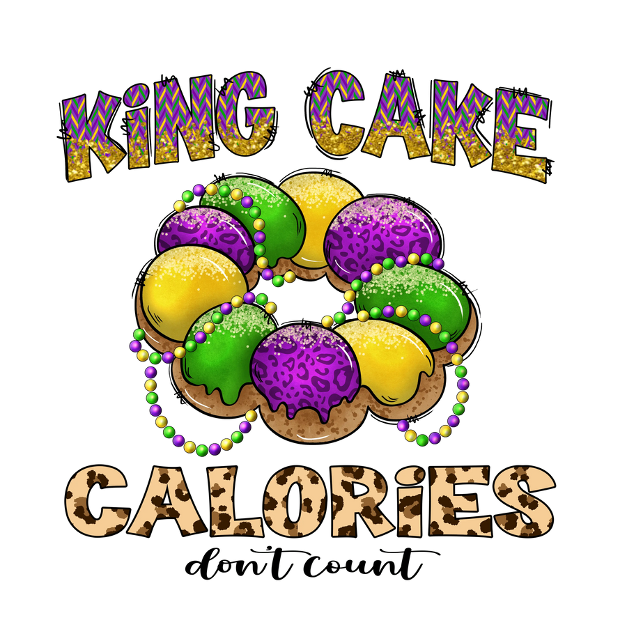 King Cake Calories Don't Count Mardi Gras Party | DTF Dallas
