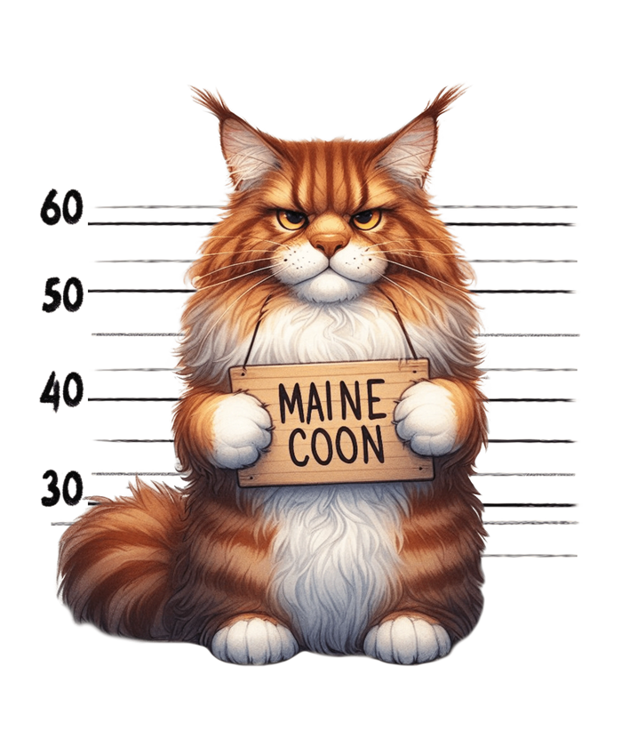 Maine Coon Design pressed on a garment