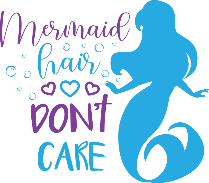 Funny Mermaid Design pressed on a garment