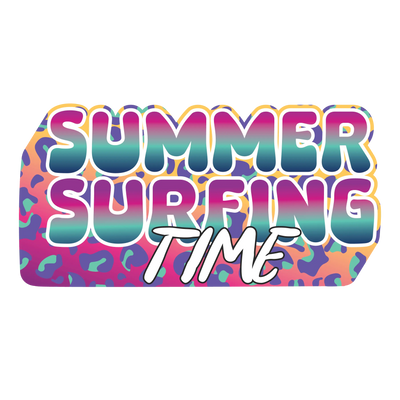 Summer Surfing Time Design - DTF Ready To Press - DTF Dallas 