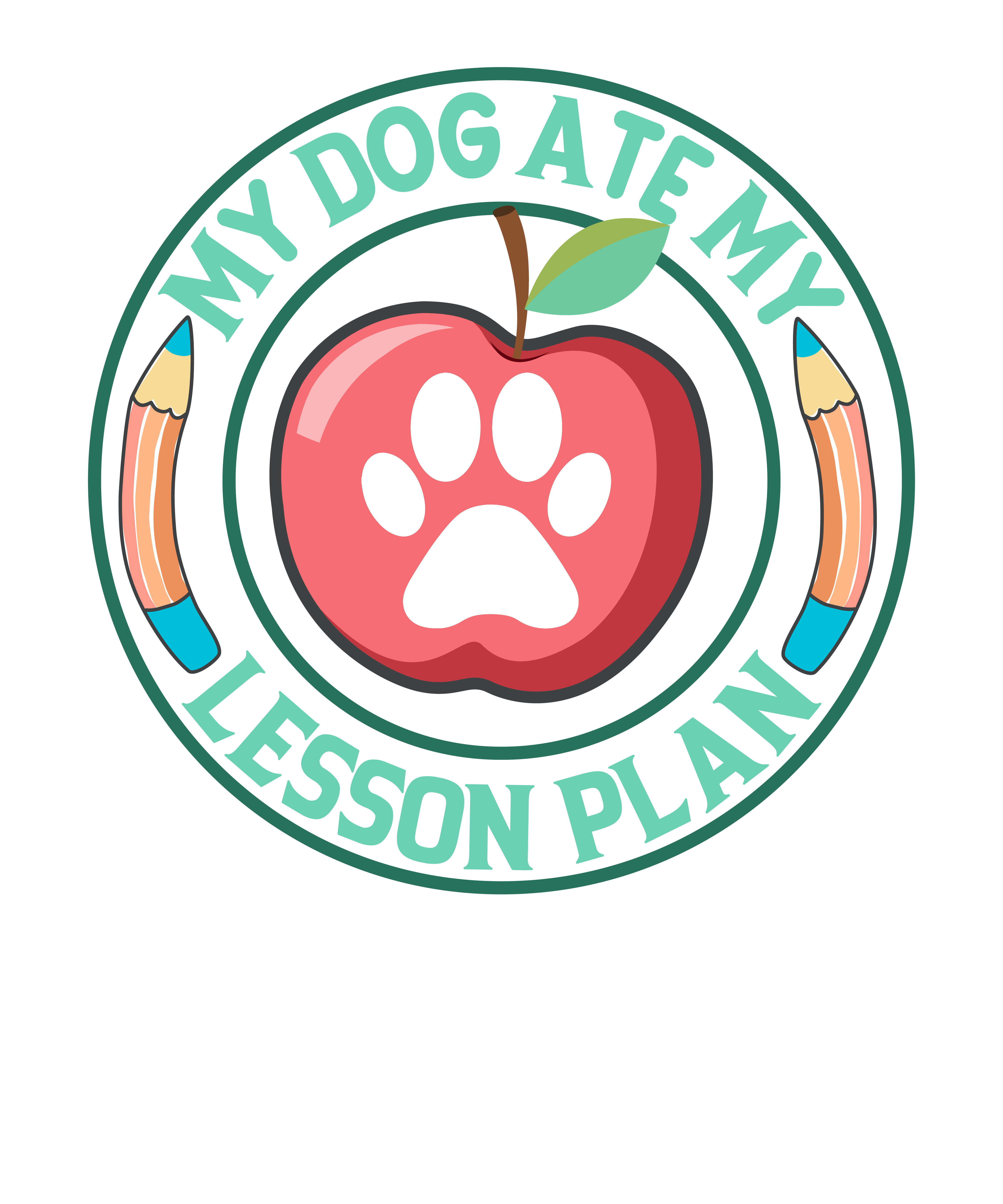 My Dog Ate My Lesson Plan Design DTF Ready To Press dtfdallas