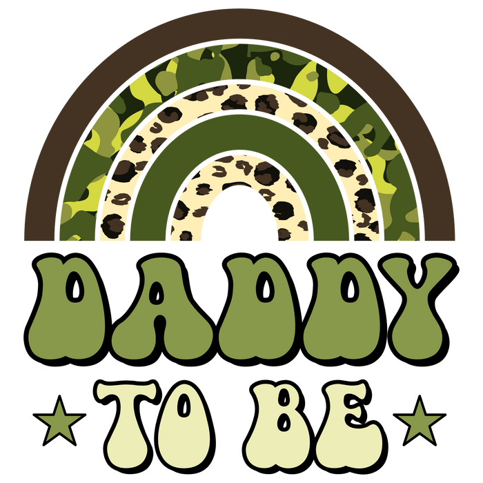 Daddy to Be Design pressed on a garment