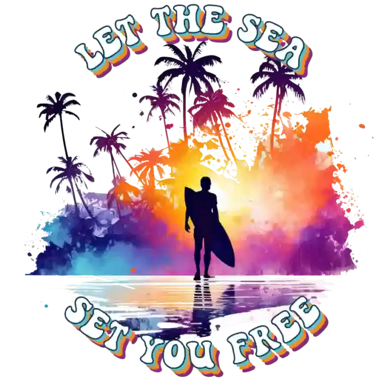 Let The Sea Set You Free Design - DTF Ready To Press