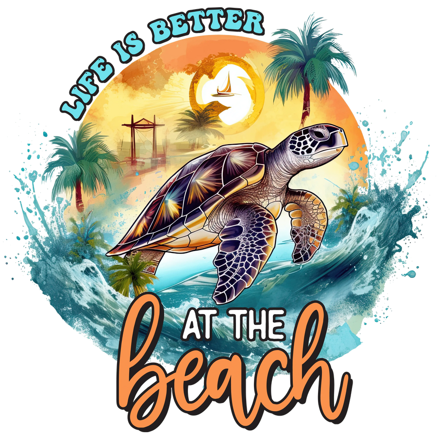 Life Is Better at the Beach DTF Ready Press | DTF Dallas