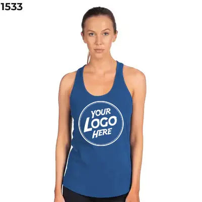 Custom Next Level 1533 racerback tank printed for Hurst, TX