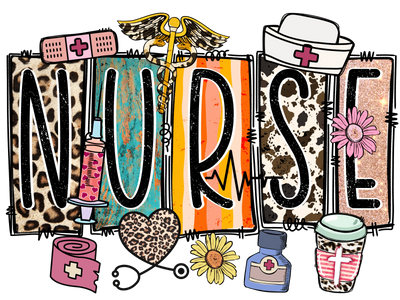 Nurse Western Design - DTF Ready To Press - DTF Dallas 