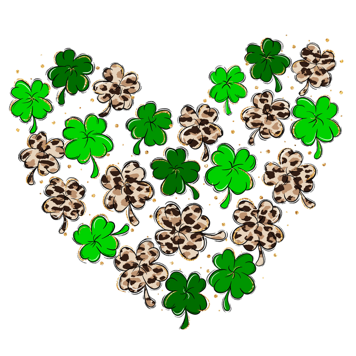Saint Patrick's Day Love Design (V1) pressed on a garment