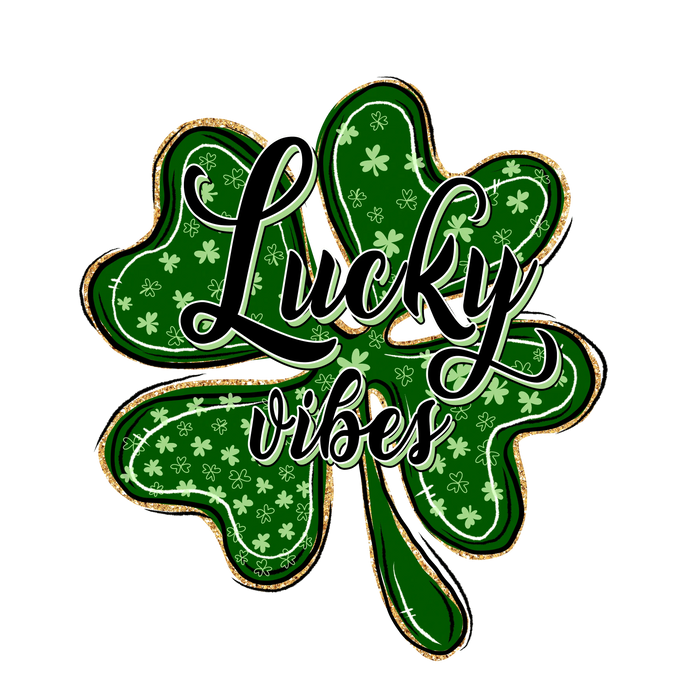 Clover Saint Patrick's Day Cheetah Design pressed on a garment