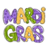 Mardi Gras Design - DTF Ready To Press