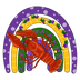 Mardi Gras Carnival Rainbow Lobster Design | DTF Dallas