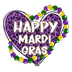 Happy Mardi Gras Design - DTF Ready To Press