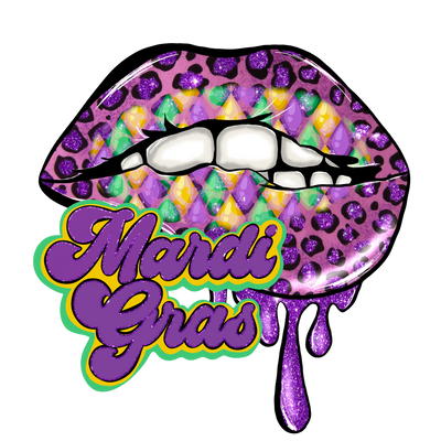 Fat Tuesday Mardi Gras Carnival Lips Design | DTF Dallas - DTF Dallas 