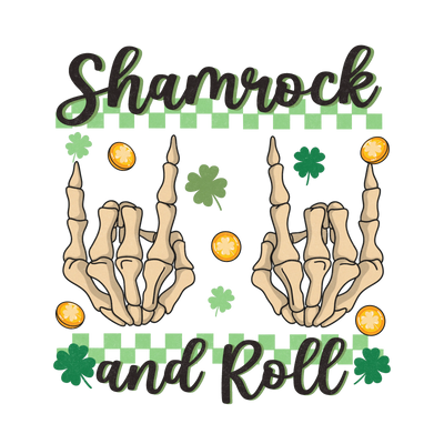 Shamrock and Roll Saint Patrick's Day Press V2 | DTF Dallas - DTF Dallas 