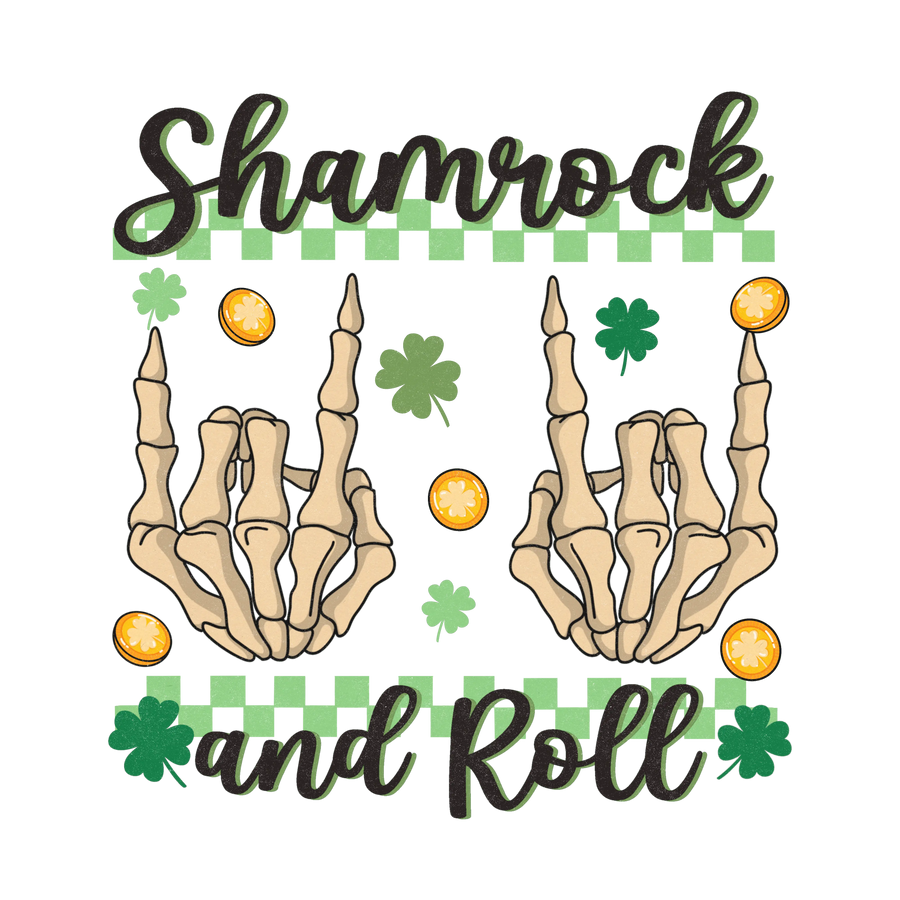 Shamrock and Roll Saint Patrick's Day Press V2 | DTF Dallas